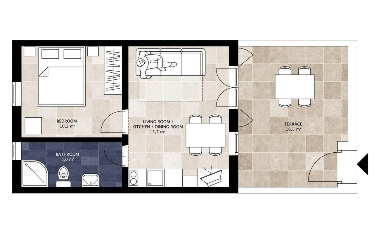 Apartments Kala Mendula Sutivan Eksteriør billede
